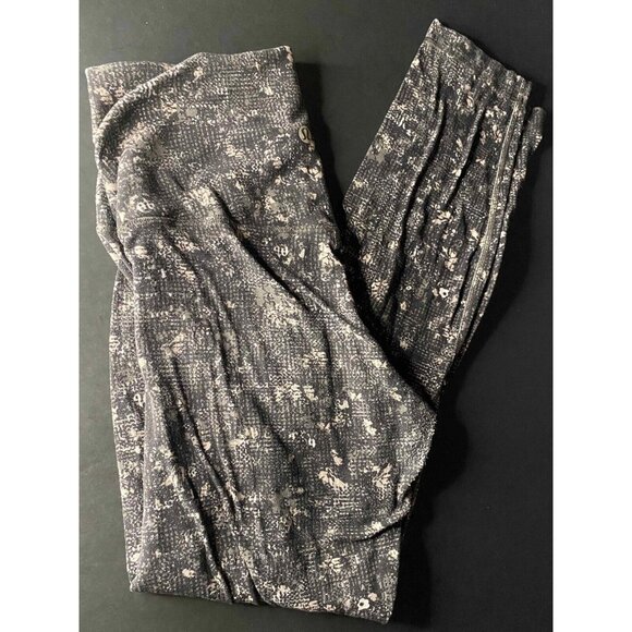 Lululemon Pants - Lululemon Align Pants Womens 6 Equalized Black Floral 2 Nulu Full Length Hi Rise